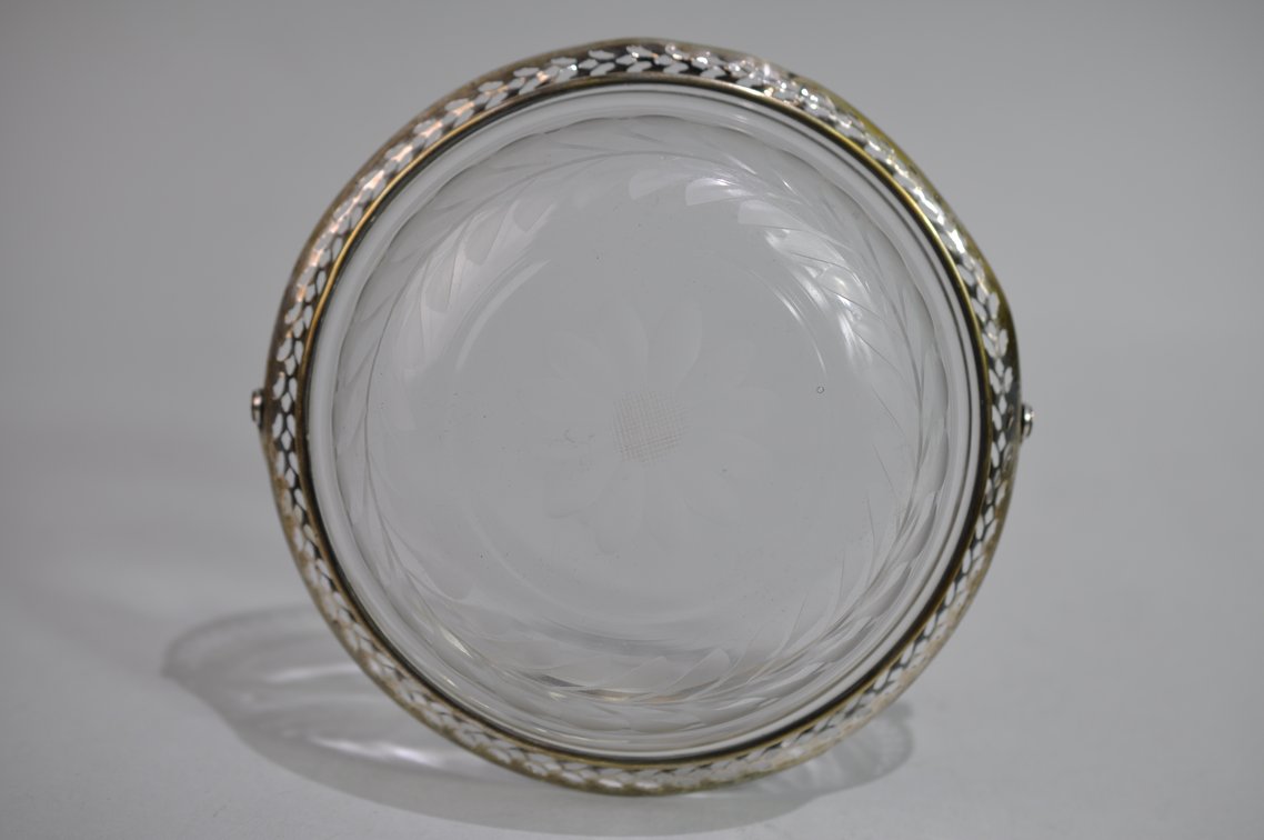 Etched Glass & Sterling Coasters/Candy Dishes, photo 13 of 17