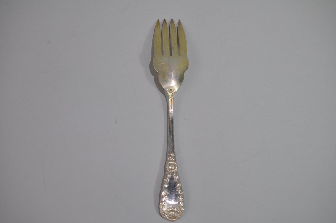 Mennegen, Bates, and Co. Sterling Silver Fork, photo 2 of 4