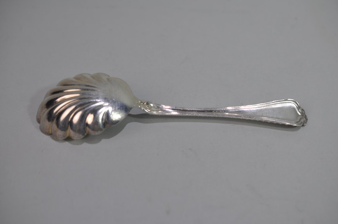 Alvin Sterling Silver Serving Fork and Spoon, photo 4 of 7