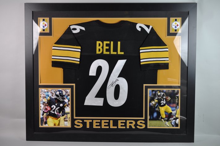 Signed and Framed Steelers Jersey, Le'Veon Bell