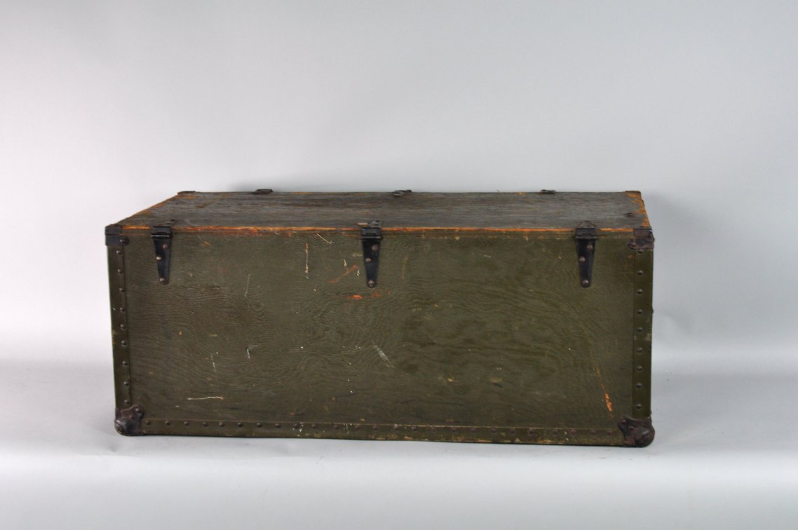 US Military Foot Locker and Steamer Trunk, photo 19 of 20