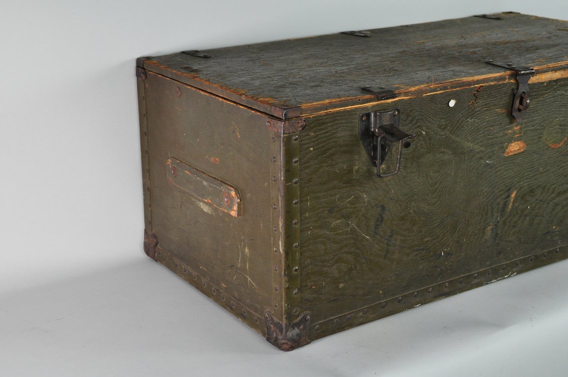 US Military Foot Locker and Steamer Trunk, photo 12 of 20