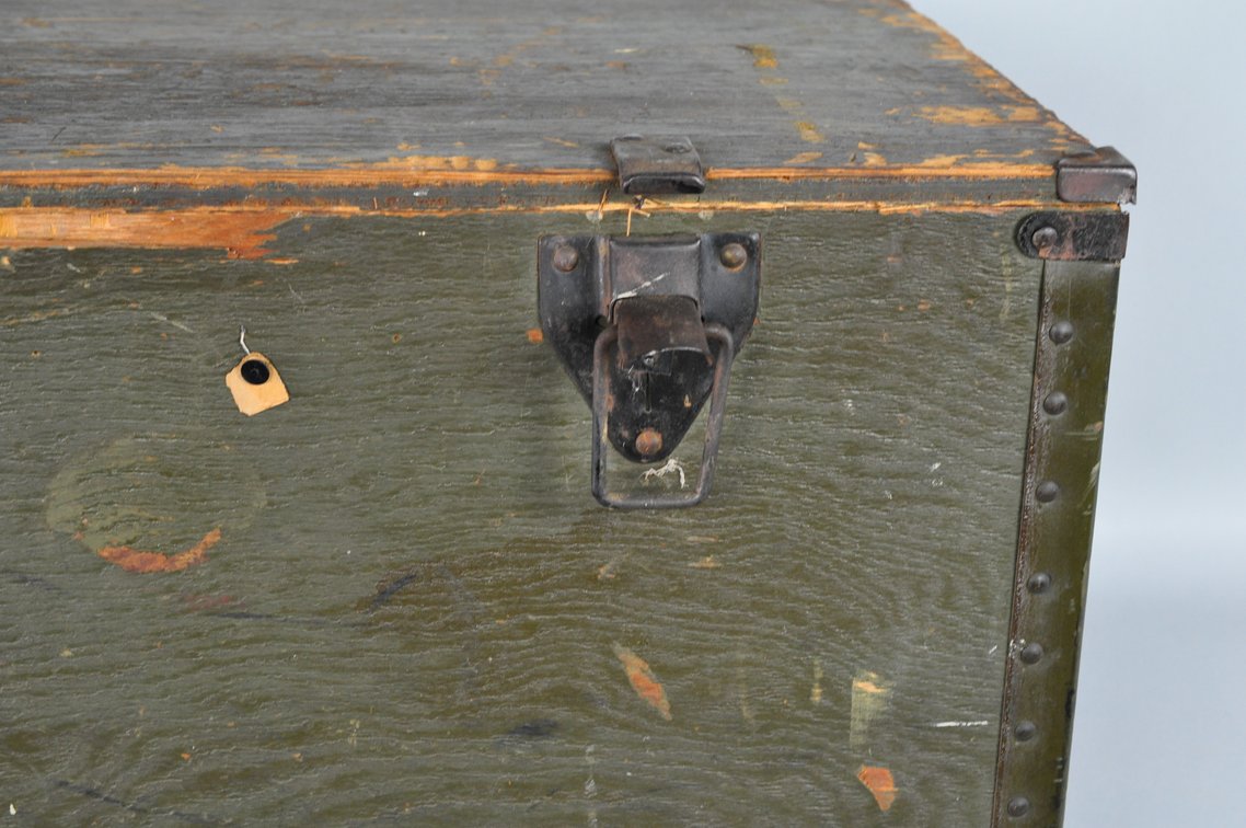 US Military Foot Locker and Steamer Trunk, photo 13 of 20