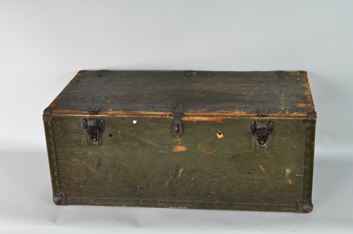 US Military Foot Locker and Steamer Trunk, photo 14 of 20