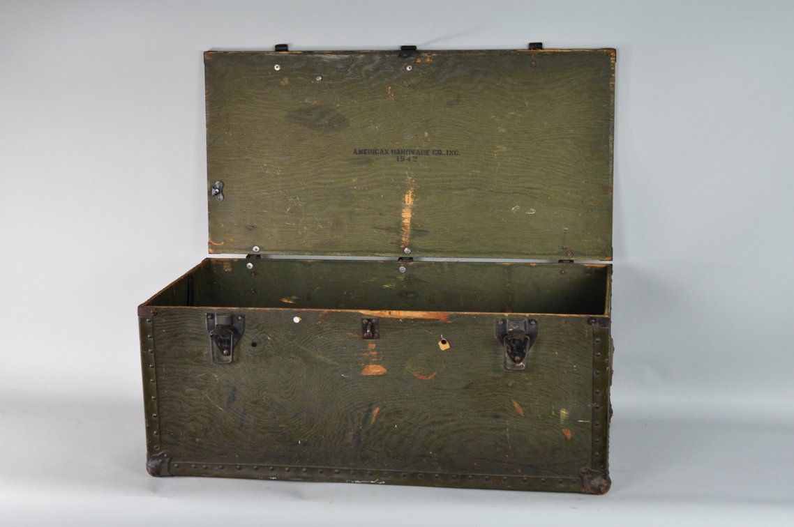 US Military Foot Locker and Steamer Trunk, photo 15 of 20