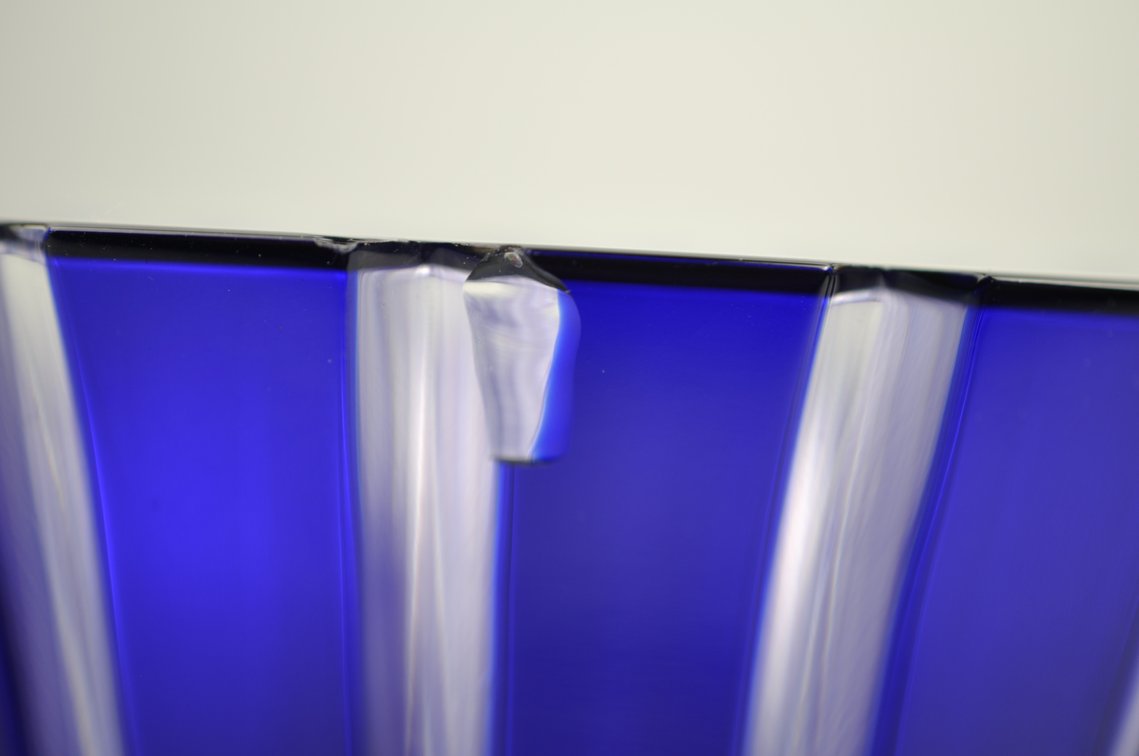 Ajka Castille Cobalt Crystal Ice Bucket Hungary, photo 11 of 14