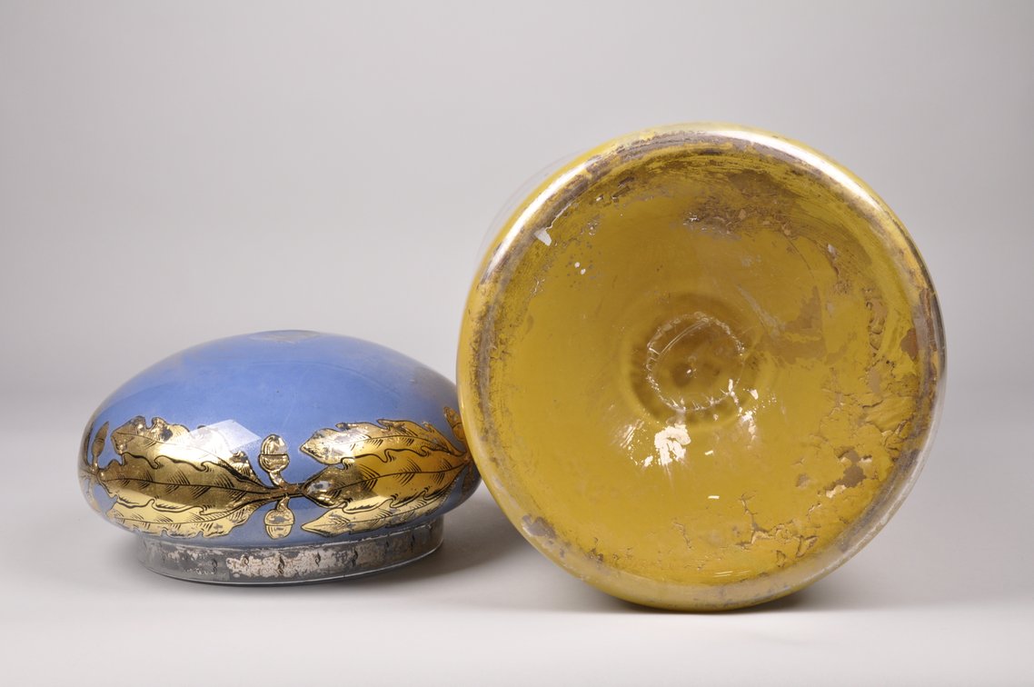 Apothecary Reverse Painted Large Glass Canister, photo 12 of 12