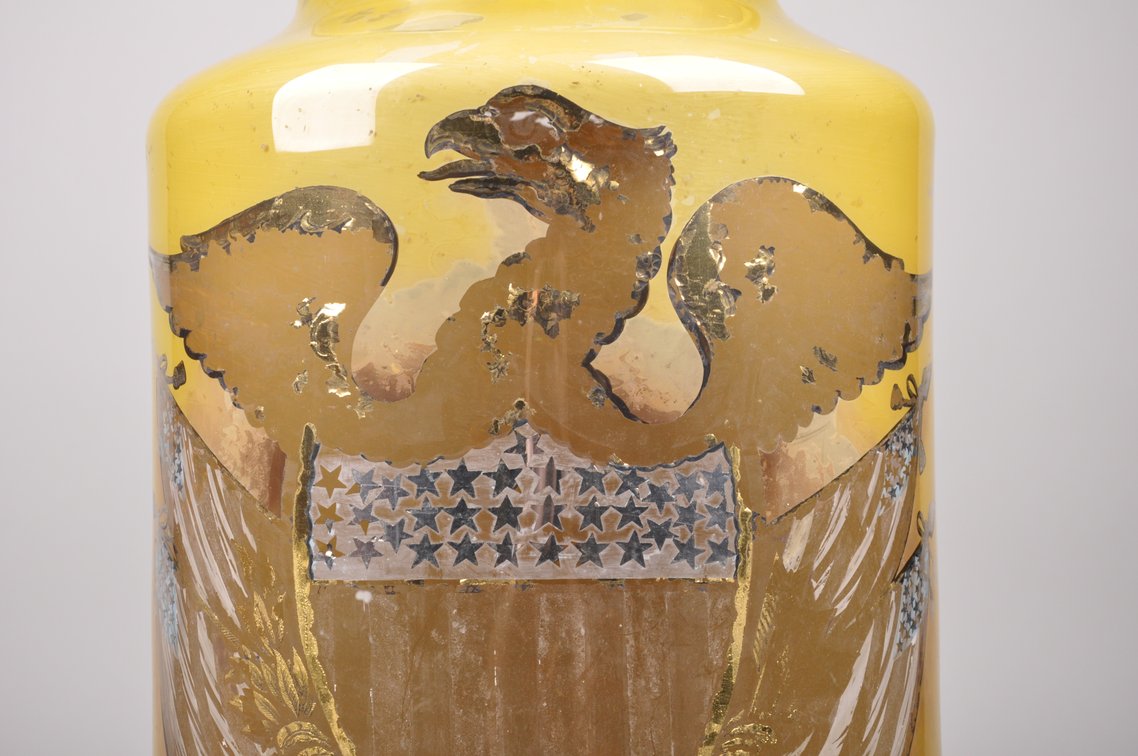 Apothecary Reverse Painted Large Glass Canister, photo 6 of 12
