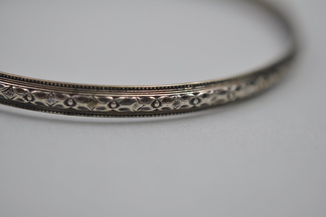 Sterling Cross Necklace and Bangles, photo 10 of 14