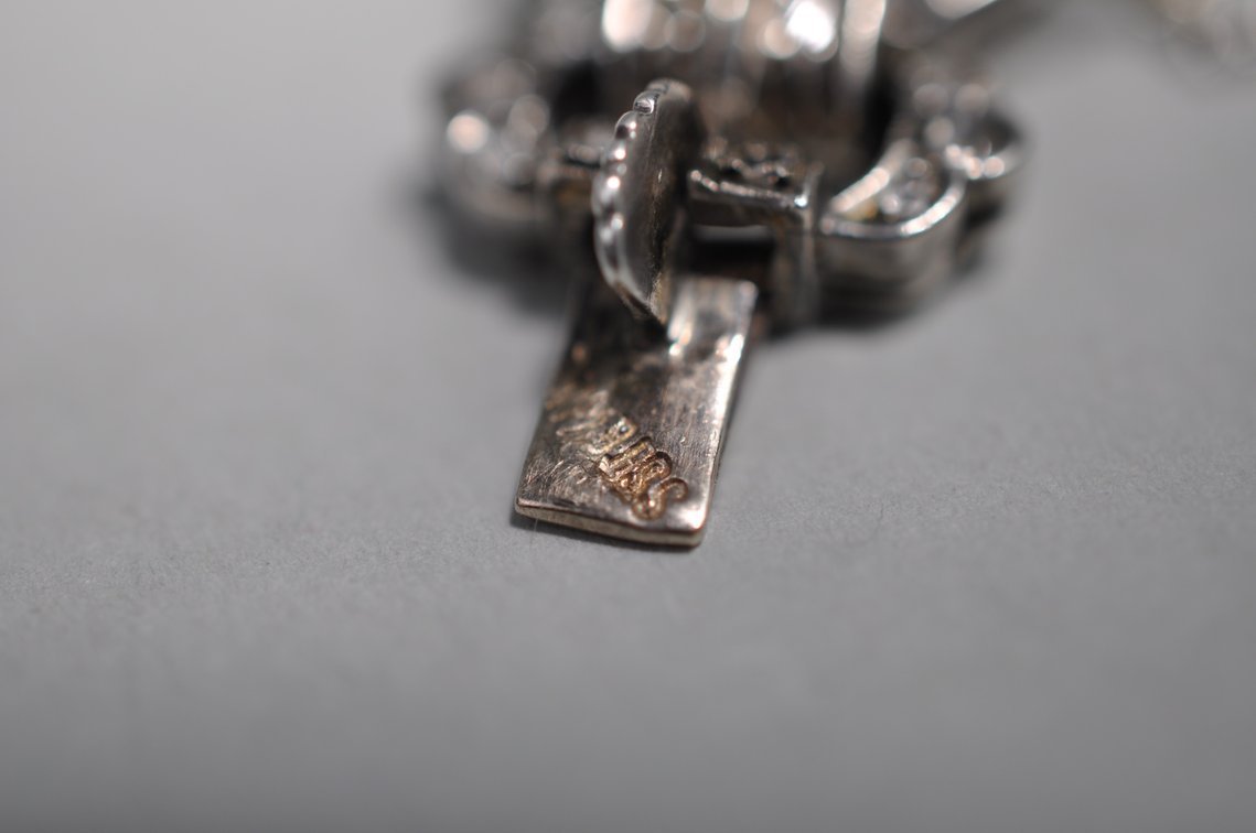 Sterling Silver Art Deco Diamond Bracelet, photo 9 of 10