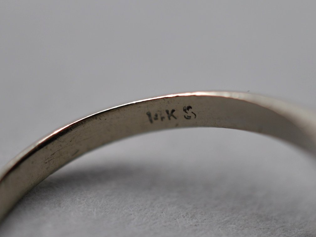 14K Oval Cut Diamond Engagement Ring, photo 8 of 8