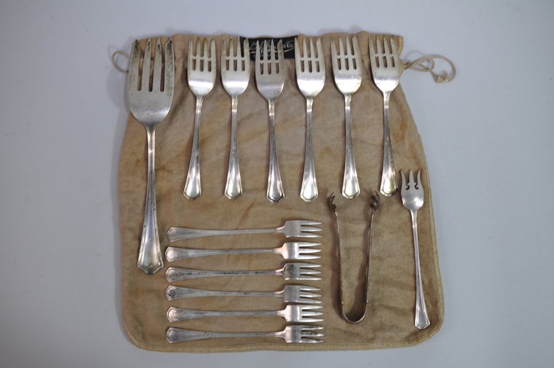CW Sterling Forks and Tong Collection, photo 2 of 8