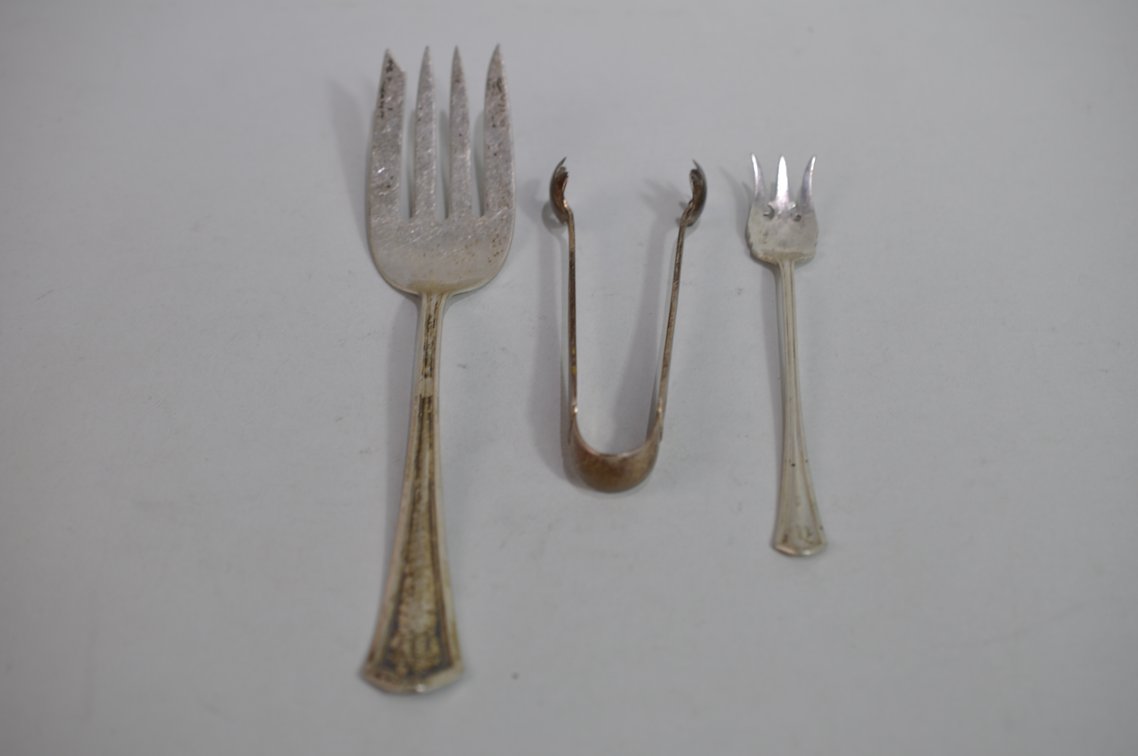 CW Sterling Forks and Tong Collection, photo 7 of 8