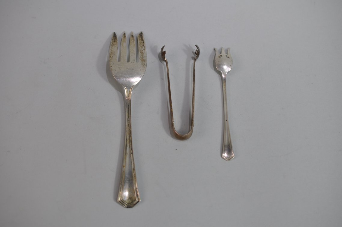 CW Sterling Forks and Tong Collection, photo 8 of 8