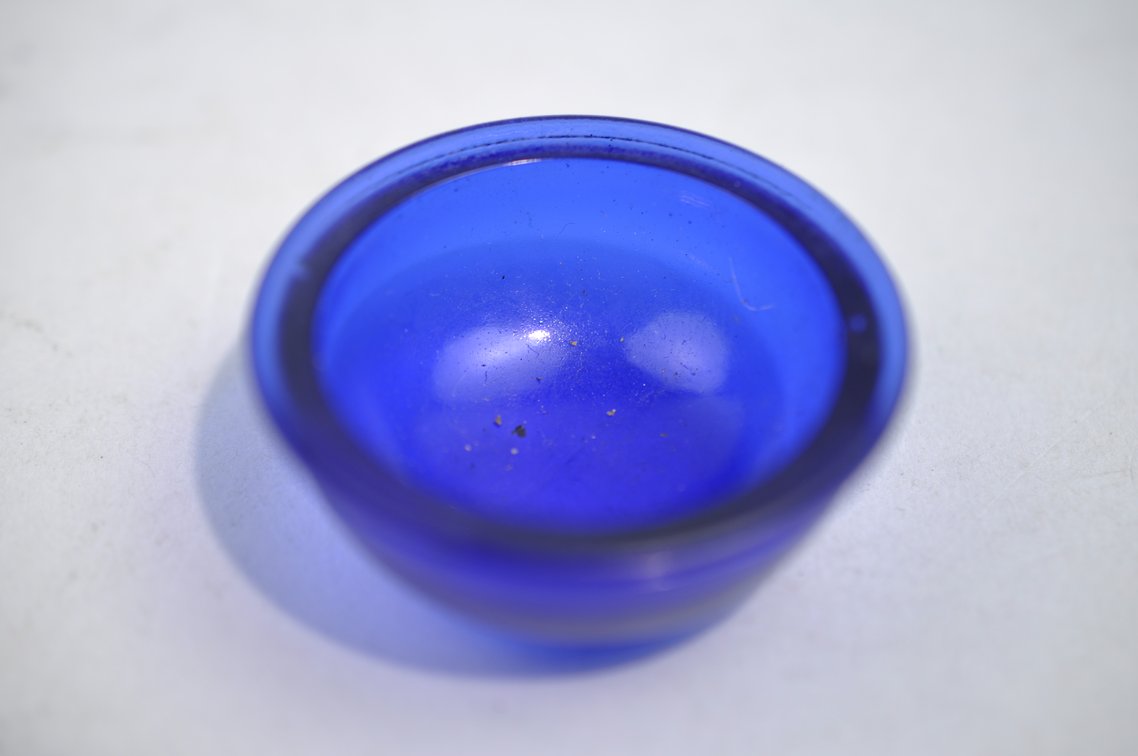 Sterling Silver Salt Cellars w/Blue Inserts, photo 12 of 29