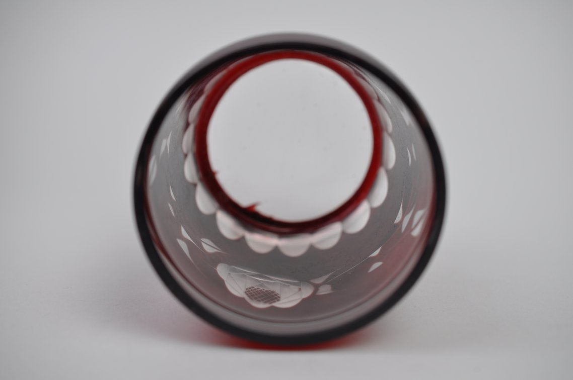 Pickle Castor Cranberry Glass with Utensil, photo 14 of 21