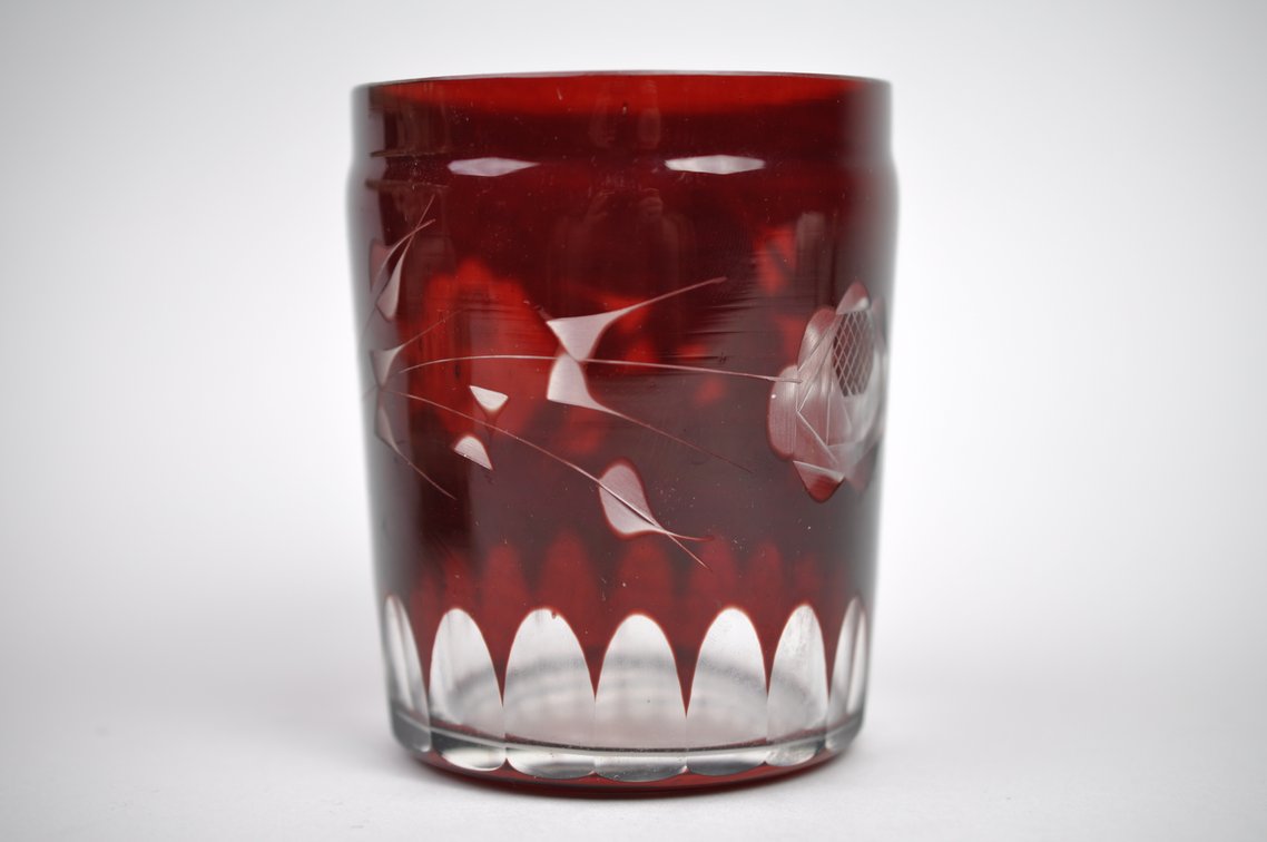 Pickle Castor Cranberry Glass with Utensil, photo 13 of 21