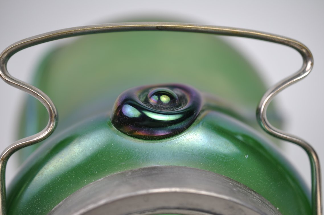 Loetz/Kralik Tear Drop Biscuit Jar, photo 9 of 12