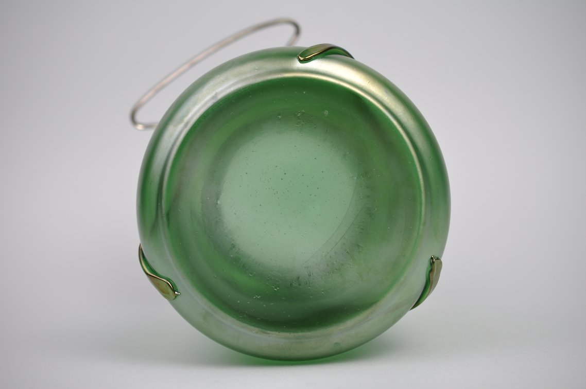 Loetz/Kralik Tear Drop Biscuit Jar, photo 10 of 12