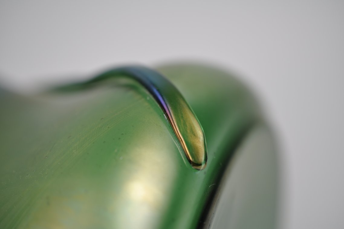 Loetz/Kralik Tear Drop Biscuit Jar, photo 11 of 12