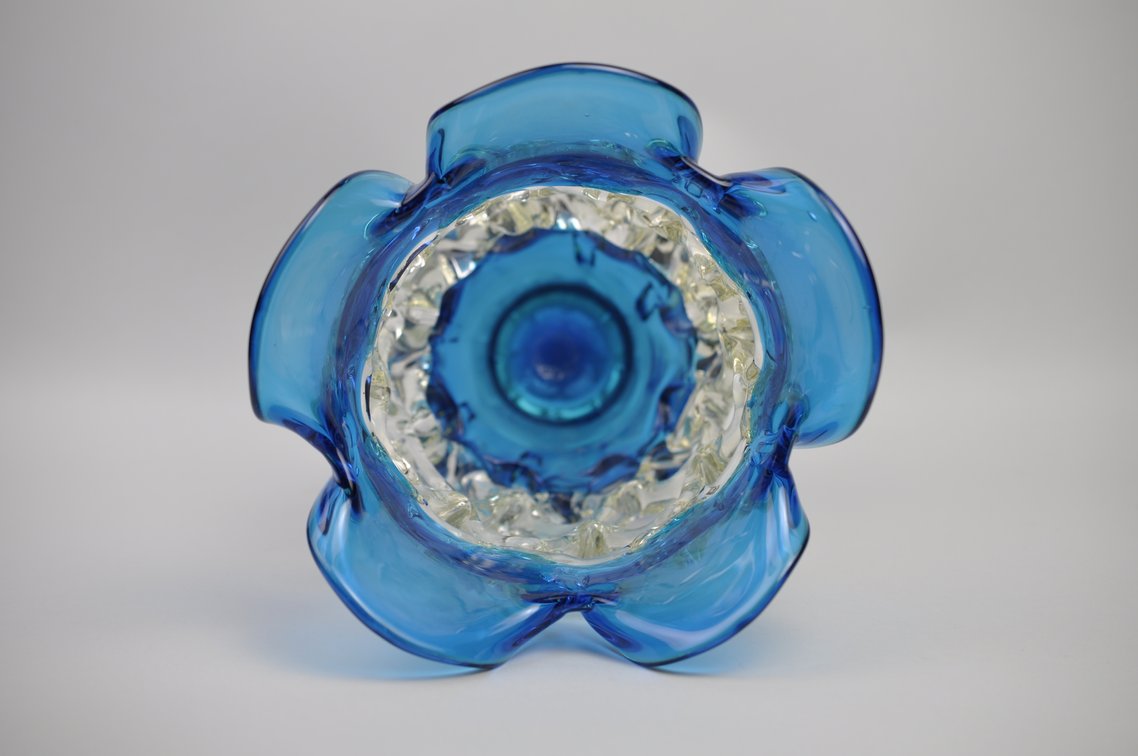 Murano Lattice Glass Vase, photo 9 of 15