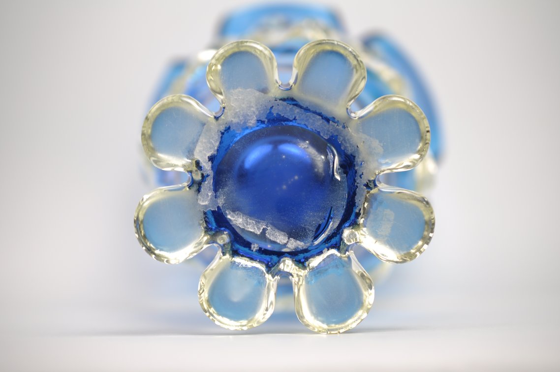 Murano Lattice Glass Vase, photo 12 of 15