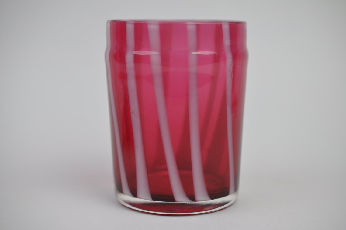 Meriden Cranberry Glass Pickle Castor + Utensil, photo 12 of 19