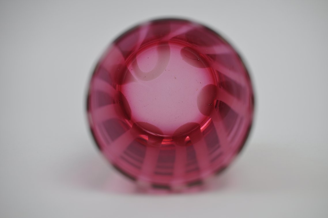 Meriden Cranberry Glass Pickle Castor + Utensil, photo 13 of 19