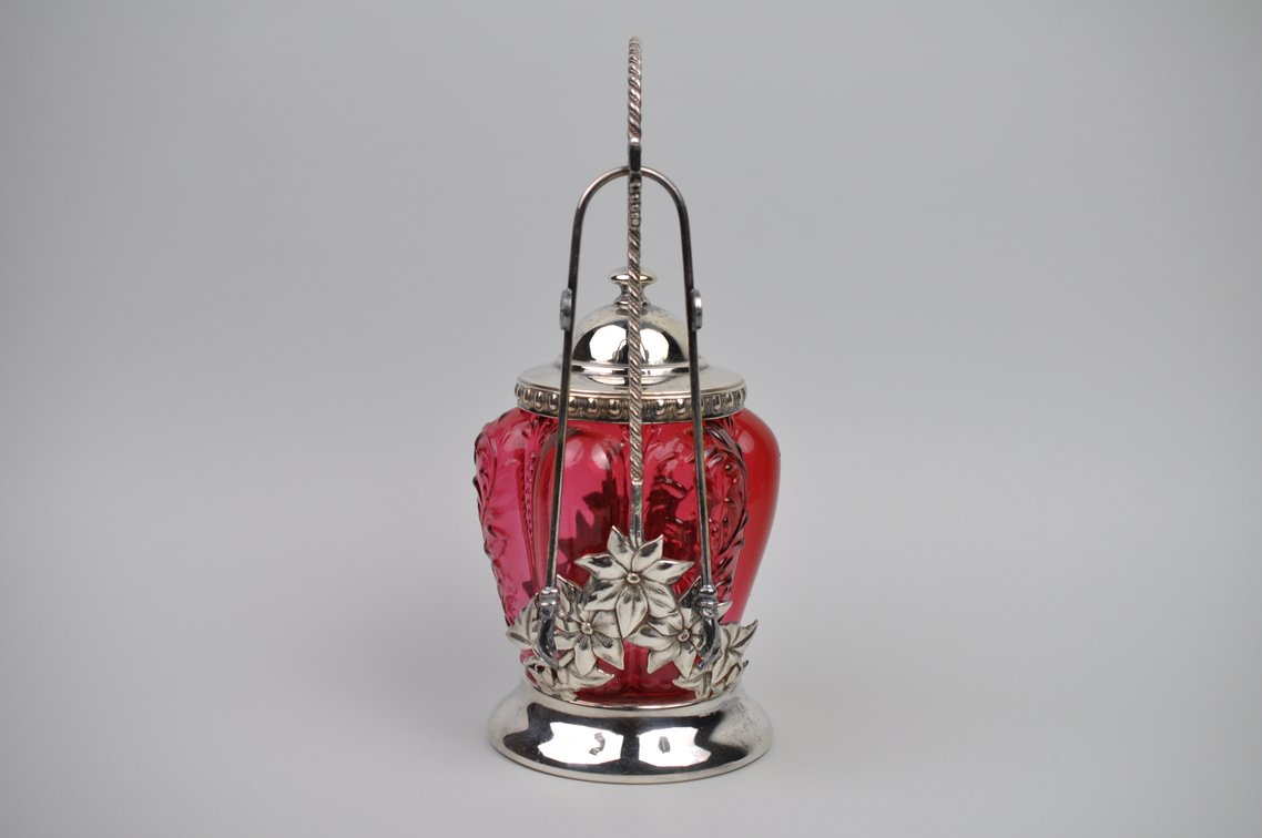 Pickle Castor Cranberry Glass + Utensil, photo 2 of 19