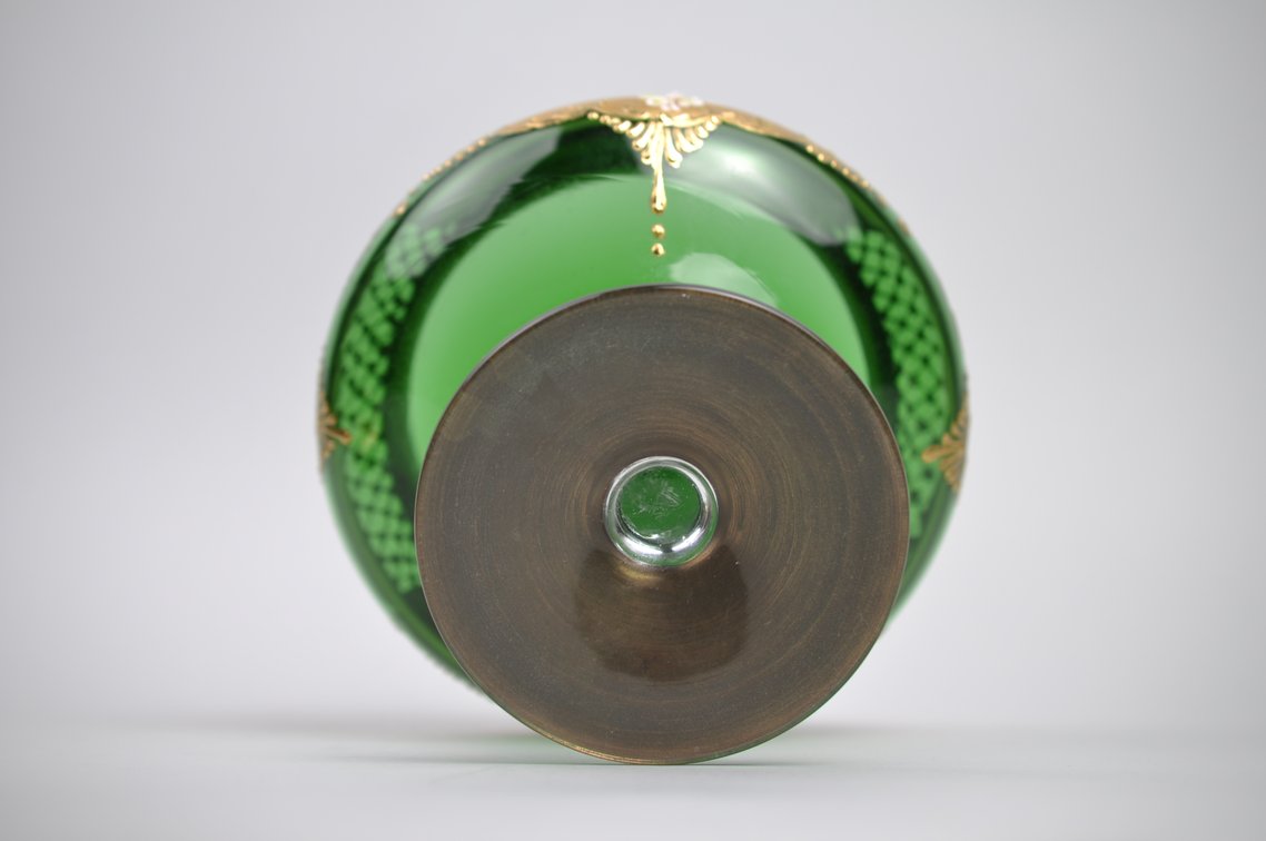 Tre Fuochi Gilded Glass Sugar Bowl, photo 10 of 11