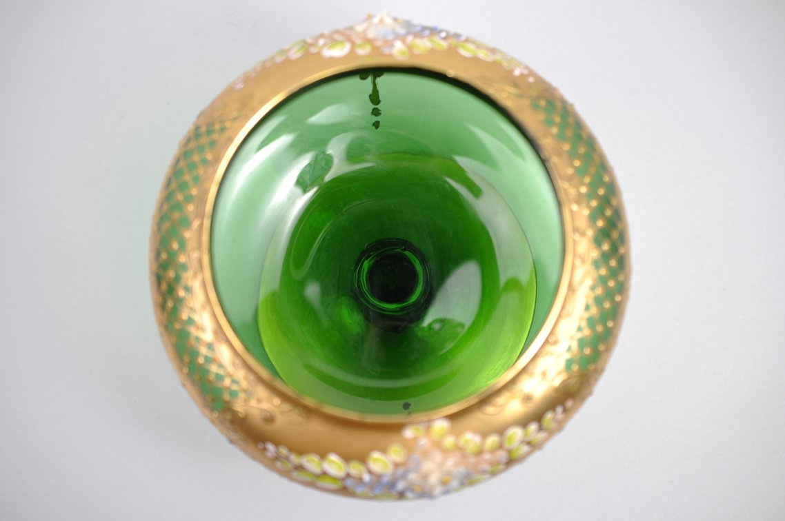 Tre Fuochi Gilded Glass Sugar Bowl, photo 9 of 11