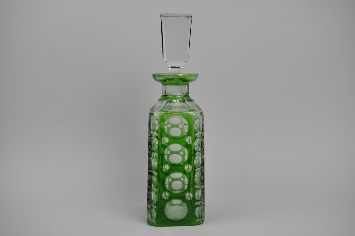 Oaksea Decanter with Green Bubble Pattern, photo 4 of 17