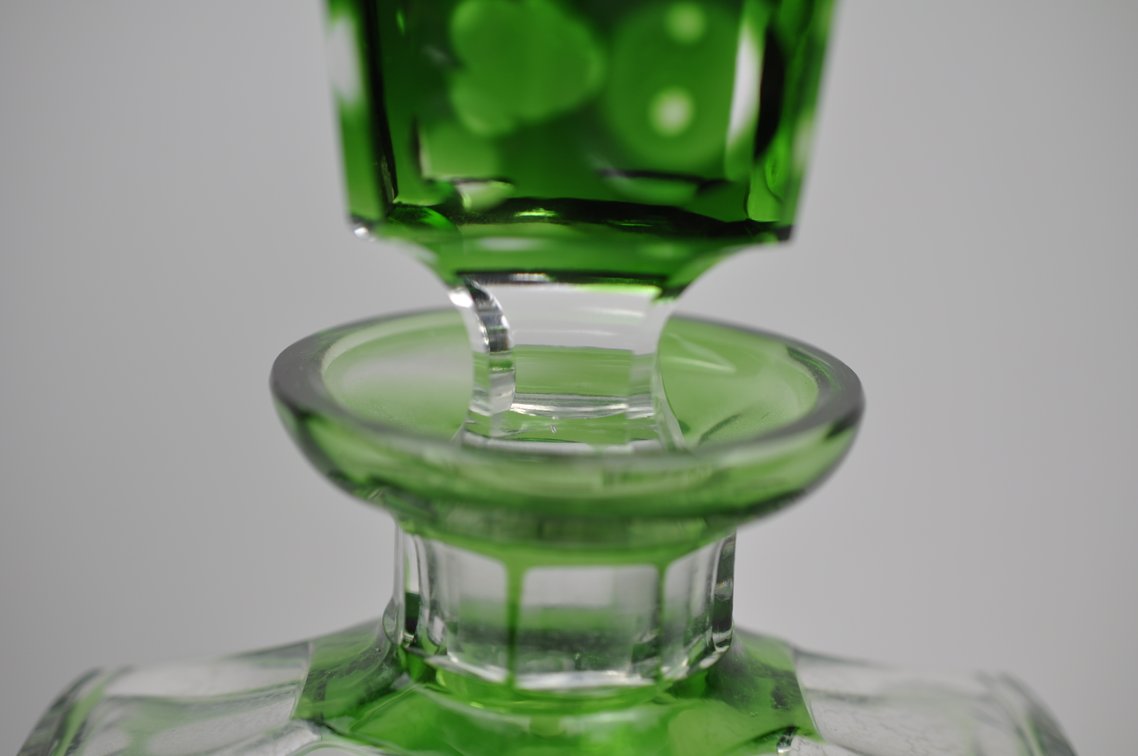 Oaksea Decanter with Green Bubble Pattern, photo 6 of 17