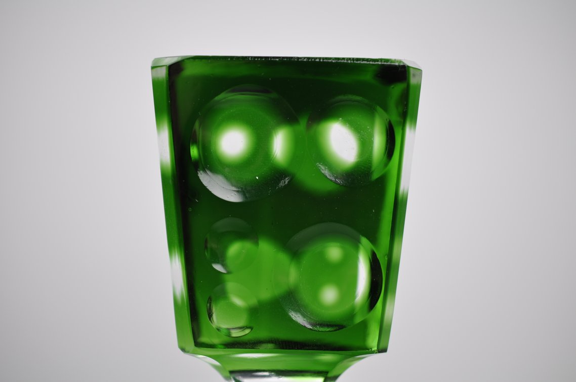 Oaksea Decanter with Green Bubble Pattern, photo 5 of 17