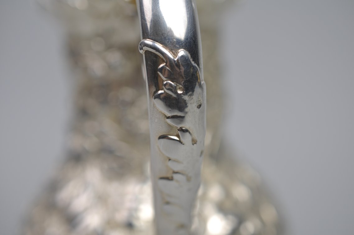 Sterling Silver Repousse' Tea Pot, photo 7 of 14