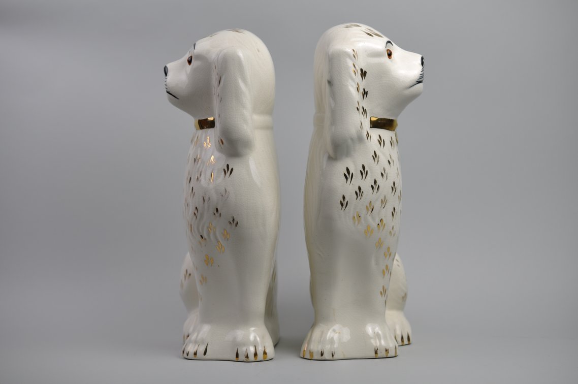 Sadler Burslem Spaniels with Glass Eyes, photo 4 of 22