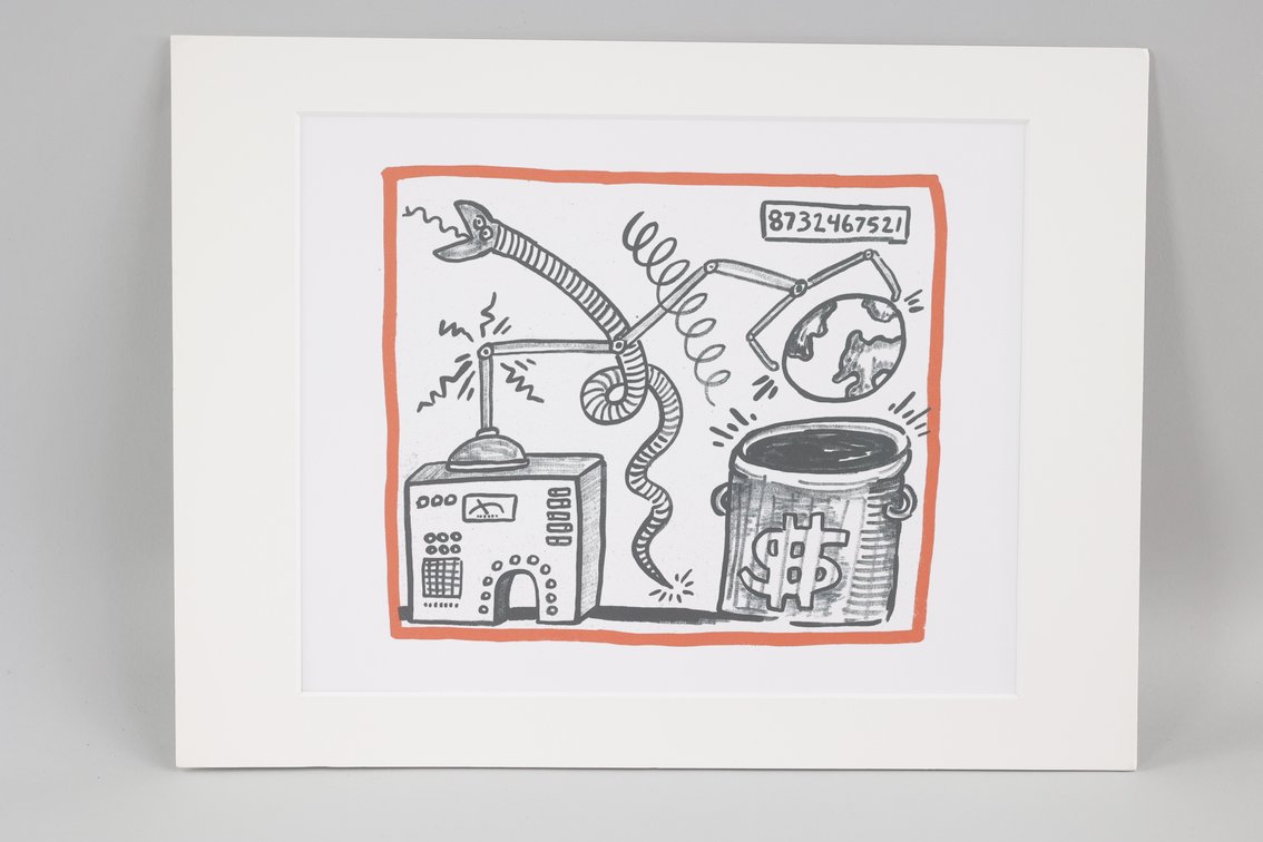 Keith Haring, Planet Earth Against All Odds Series, photo 2 of 9