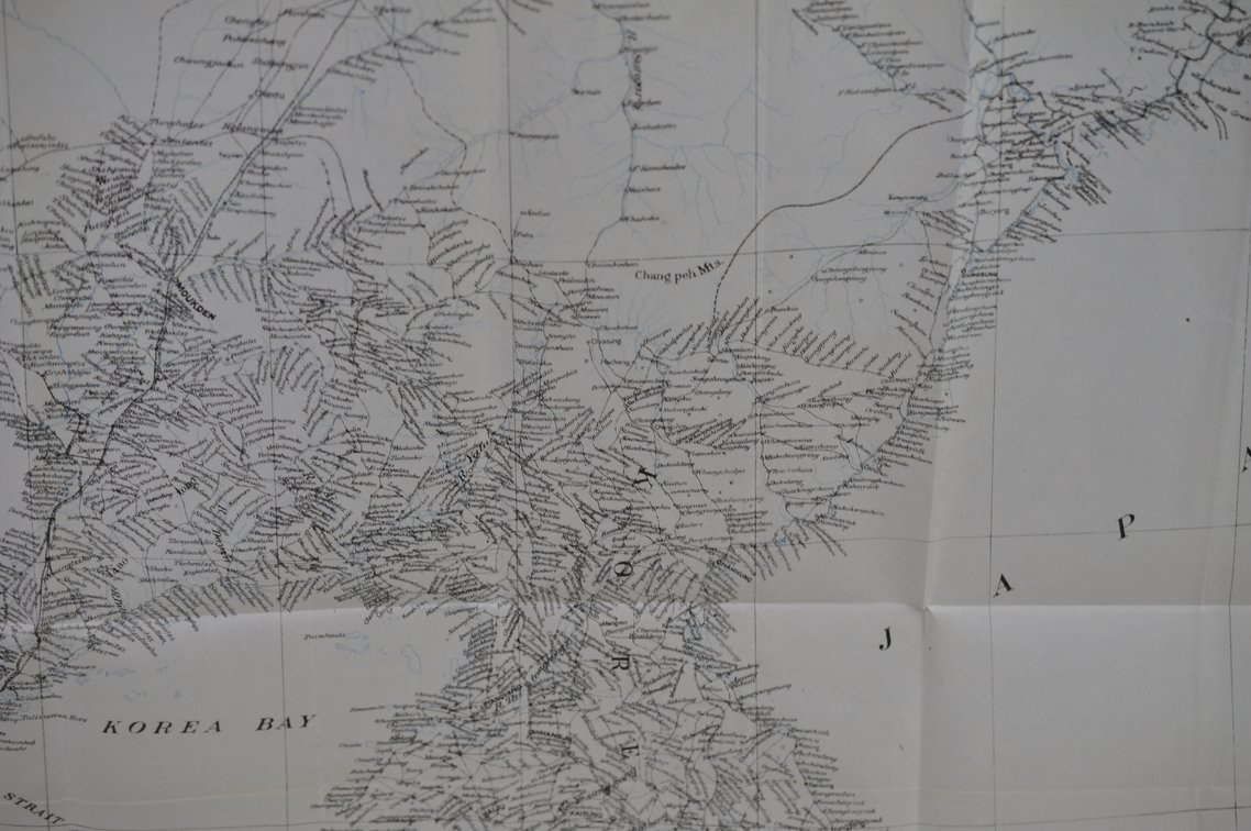 National Geographic Map of Manchuria and Korea 1904, photo 10 of 20