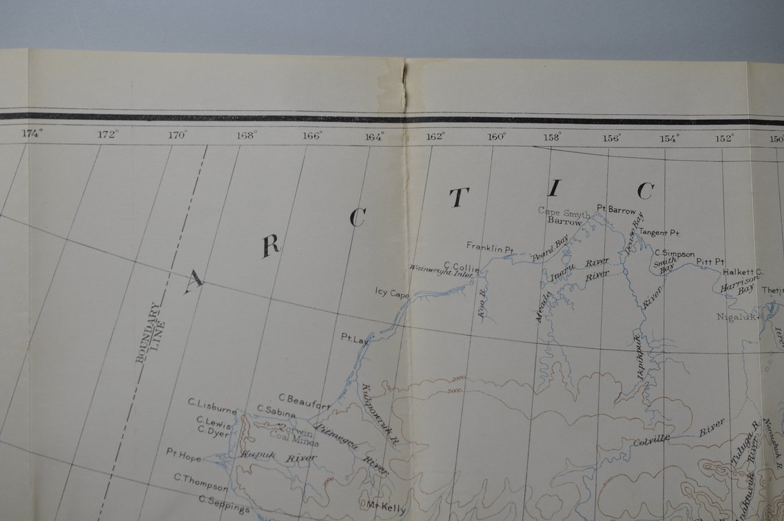 National Geographic Map of Alaska 1905, photo 3 of 22