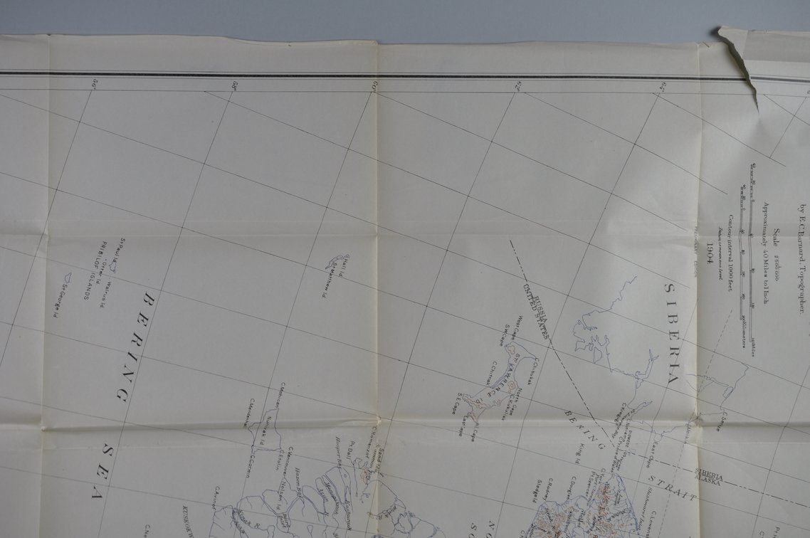 National Geographic Map of Alaska 1904, photo 11 of 23