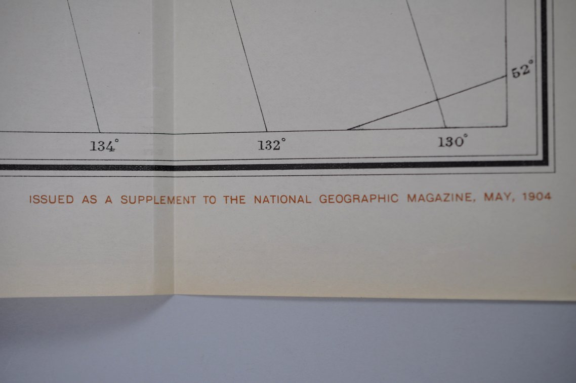 National Geographic Map of Alaska 1904, photo 7 of 23