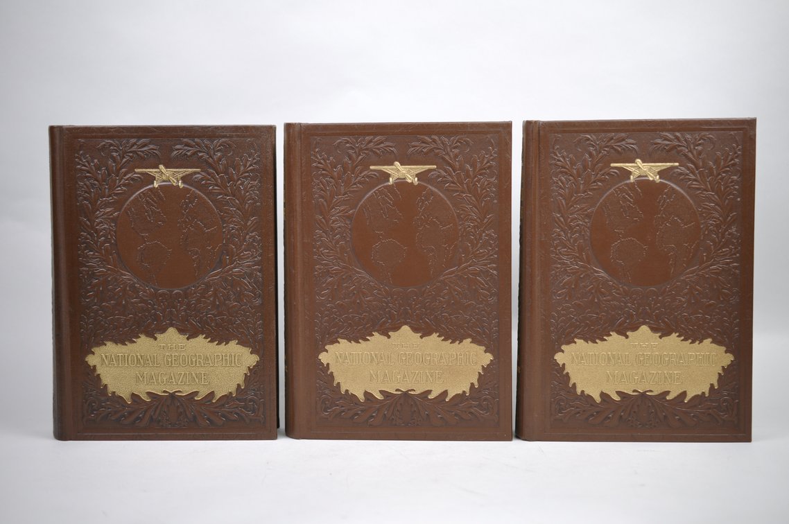 Vol. 43-47 National Geographic 1923-1925 Brown Leather Bound, photo 8 of 11