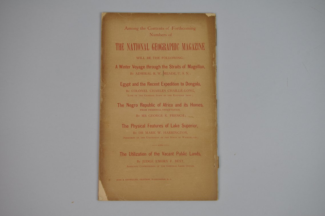 Vol. VII No. 12 – December 1896 National Geographic, photo 2 of 3