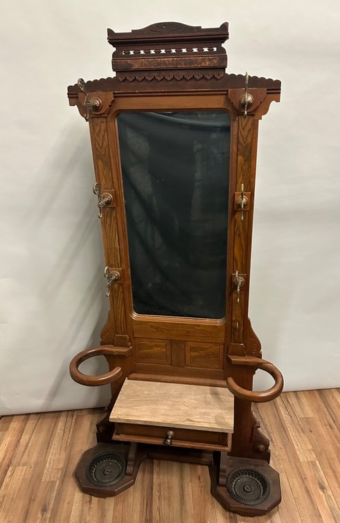 Hall Tree Walnut Victorian, photo 2 of 19