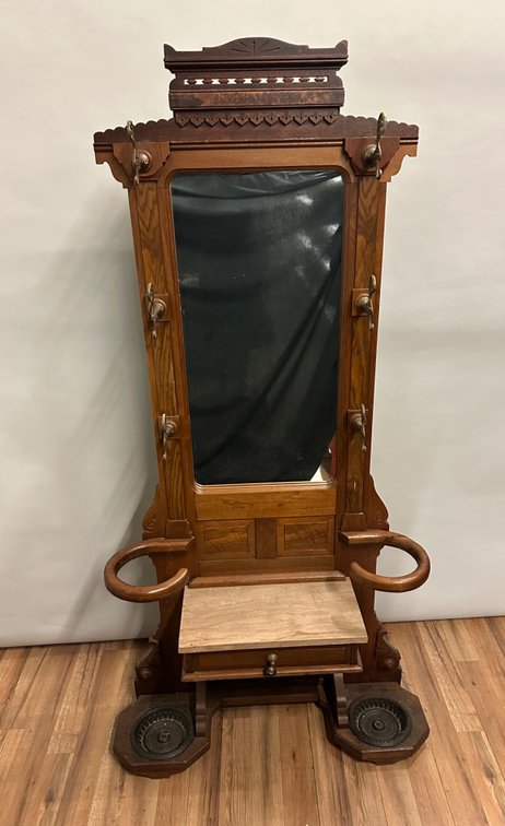 Hall Tree Walnut Victorian, photo 3 of 19
