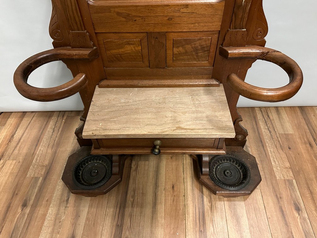 Hall Tree Walnut Victorian, photo 4 of 19