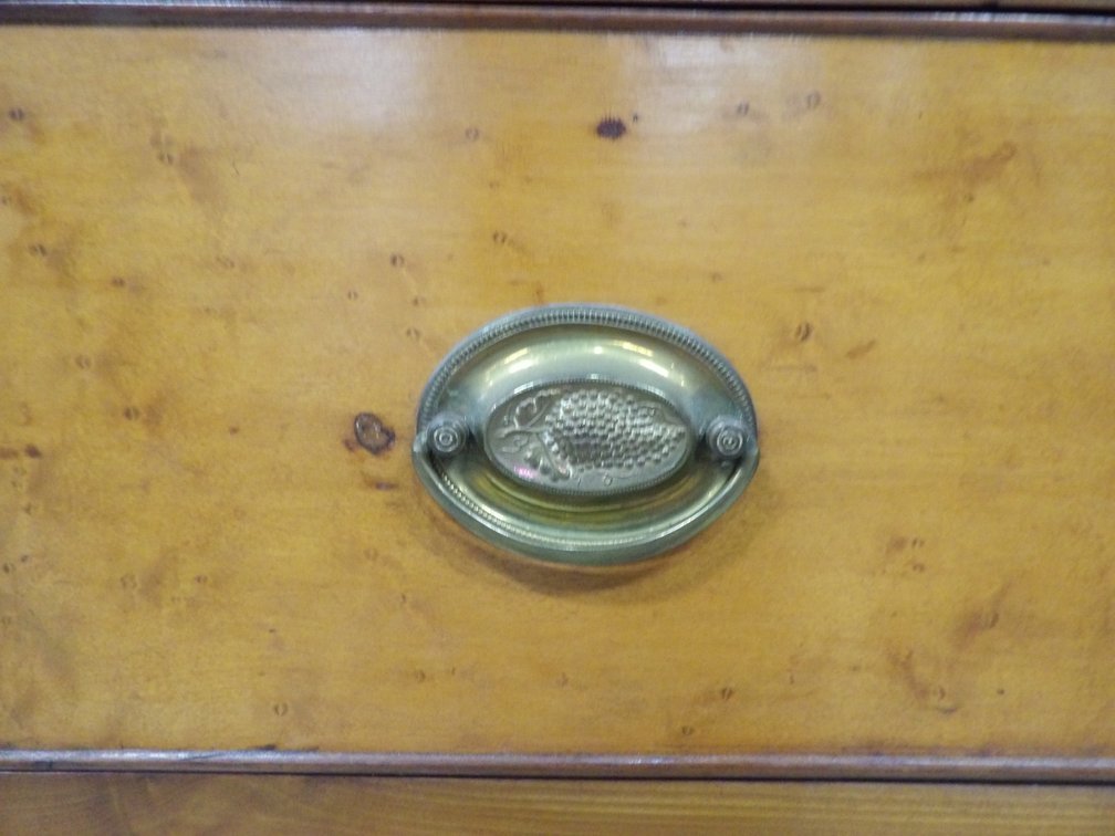 French Style Birdseye Maple Hepplewhite Dresser, photo 10 of 12
