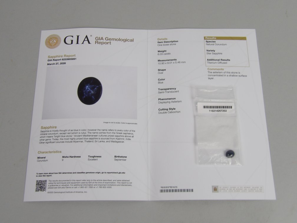 Natural Corundum Star Sapphire, photo 8 of 8
