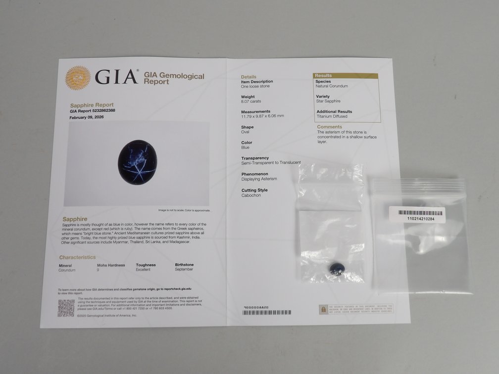 Natural Corundum Star Sapphire, photo 7 of 7