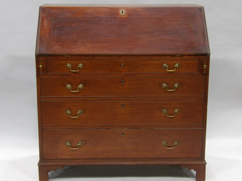 Federal Walnut Chippendale Desk, photo 3 of 12
